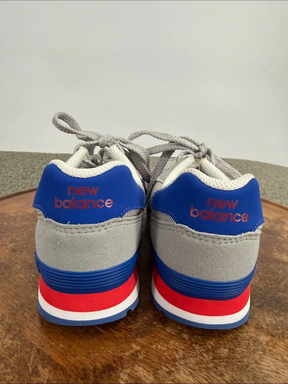 New Balance Shoes Kids 2 515 Gray Blue Red Lace Sneaker Gym Play School Athletic